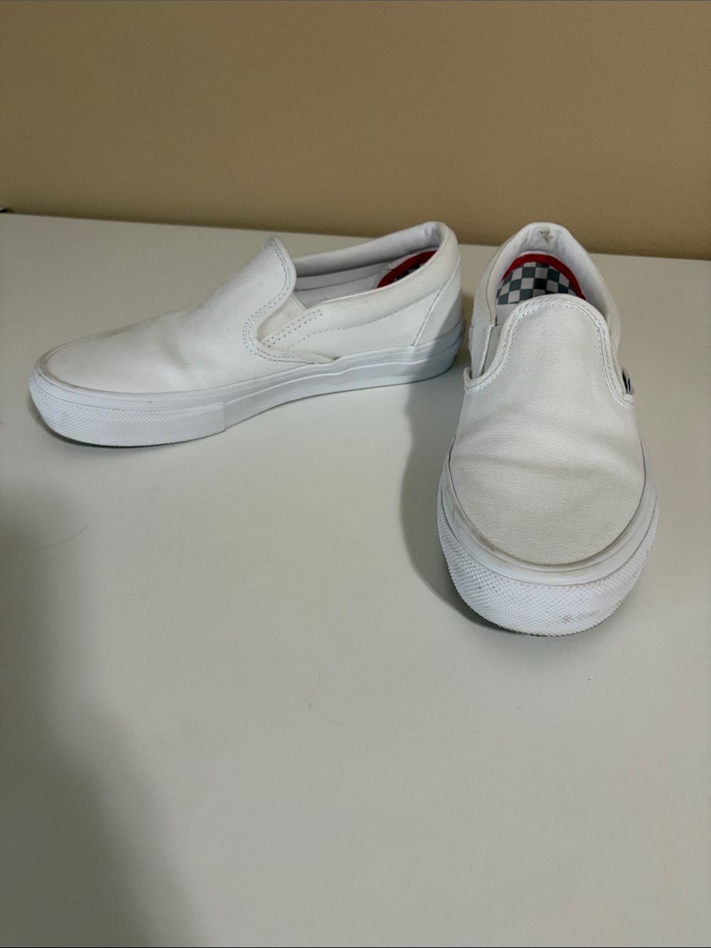Vans White Canvas Slip-On - Picture 4 of 6